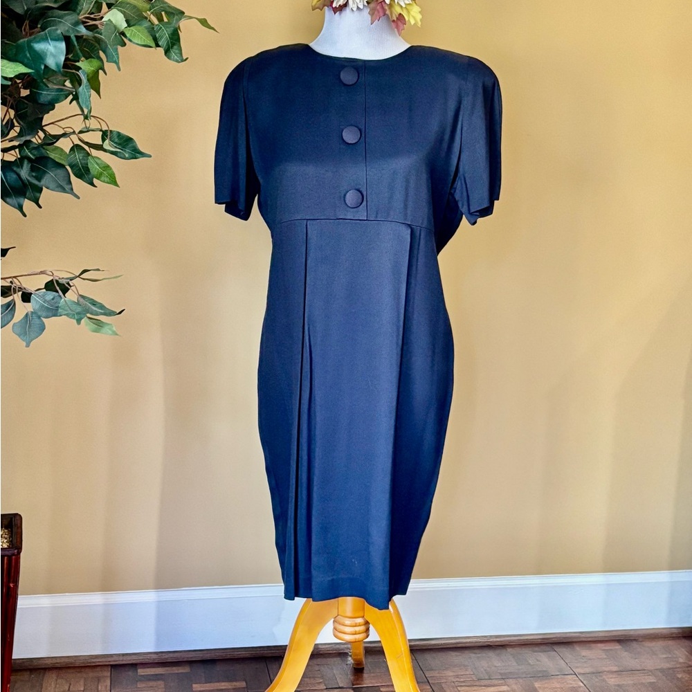 Sophisticated Navy Midi Dress